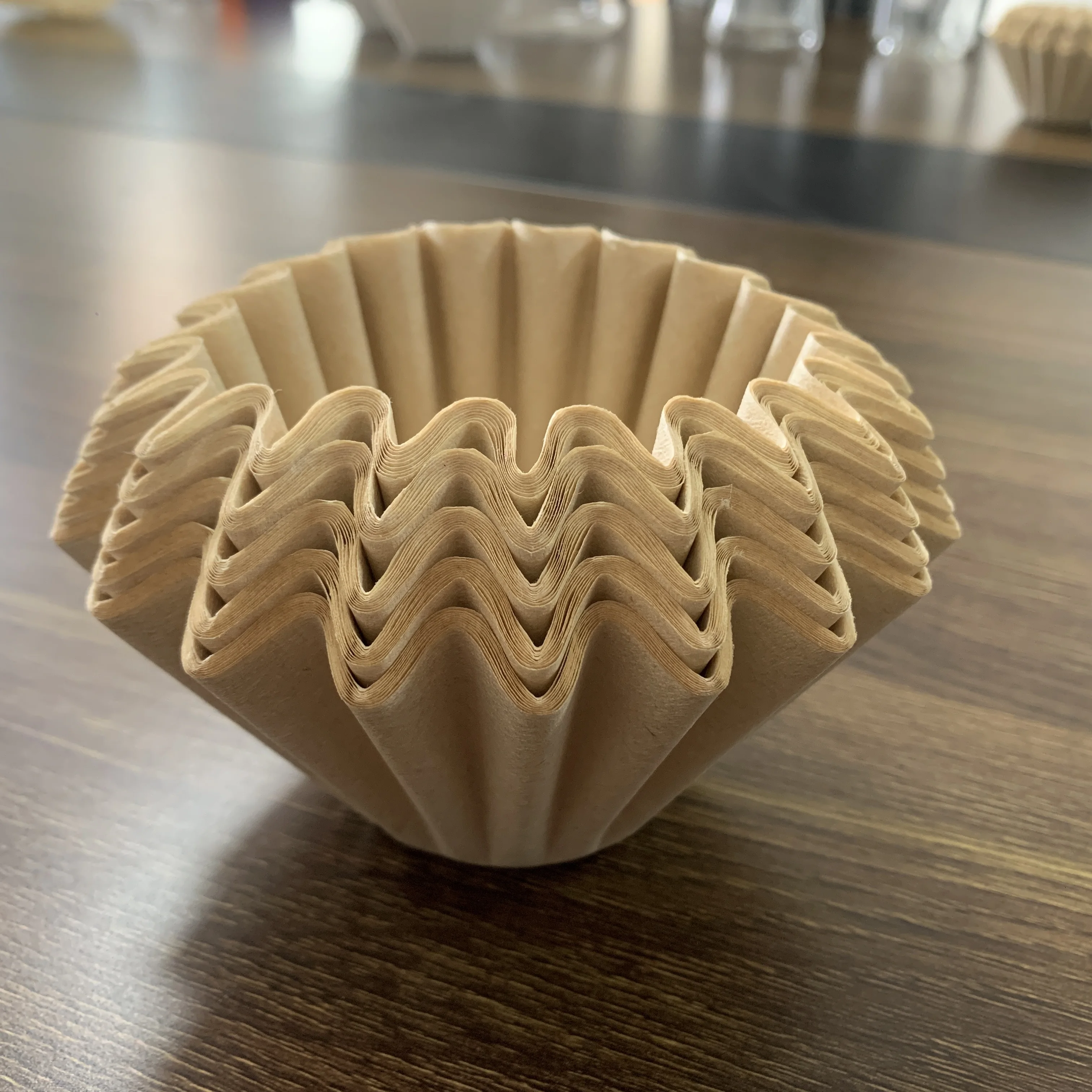 Usesoon 812 Cup Basket Coffee Filters Paper Natural Brown,100 Count