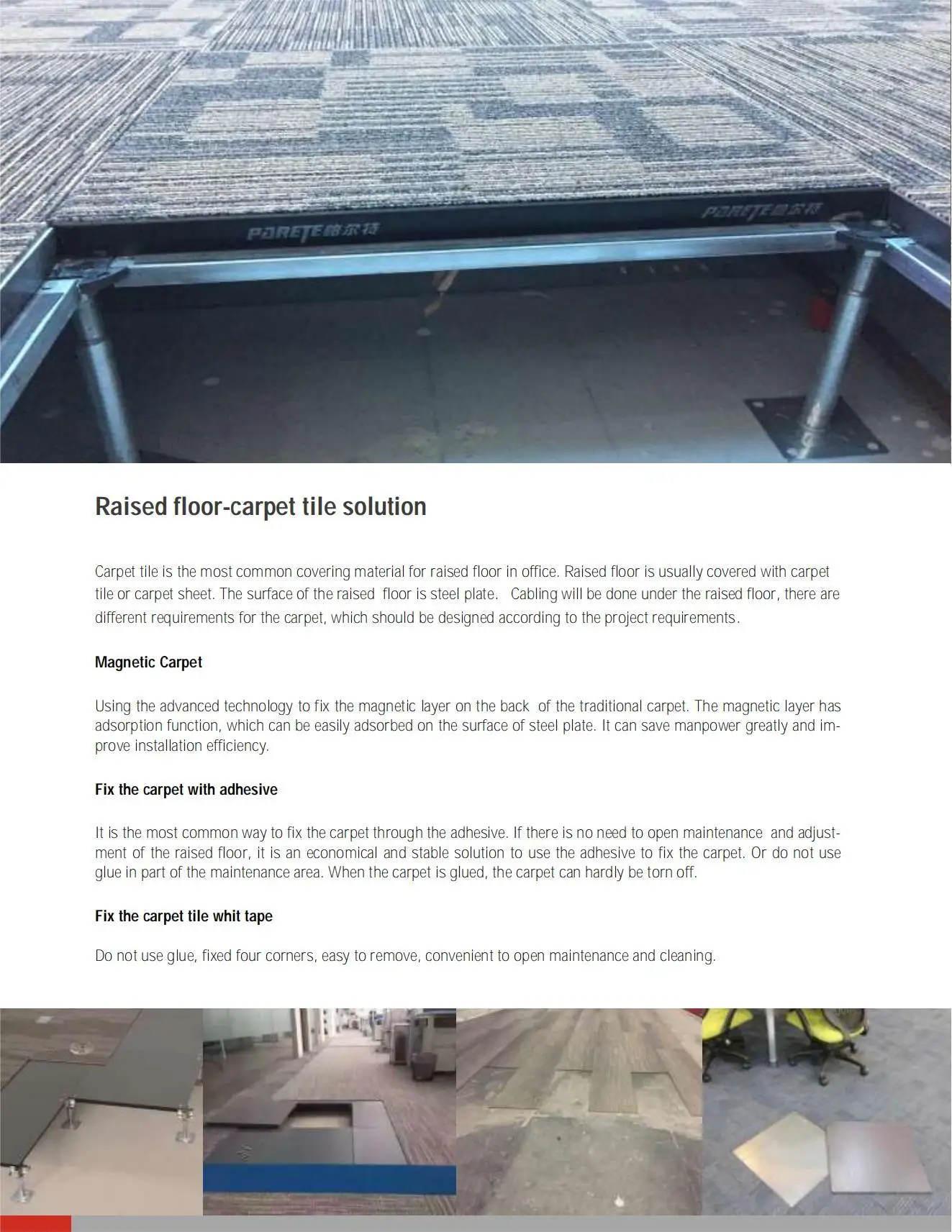 Iso Raised Access Floor False Floor Modular Decking System Aluminum ...