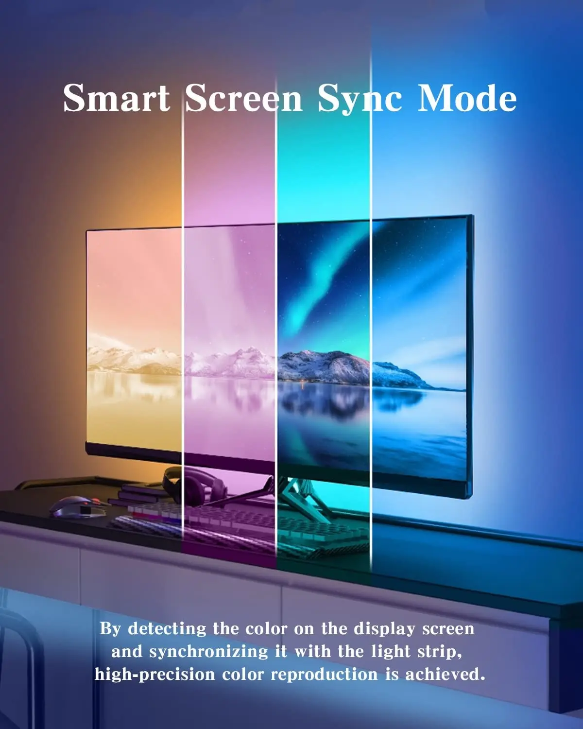 Gaming Room Multicolor Replacble Rgb Smart Screen Monitors Led