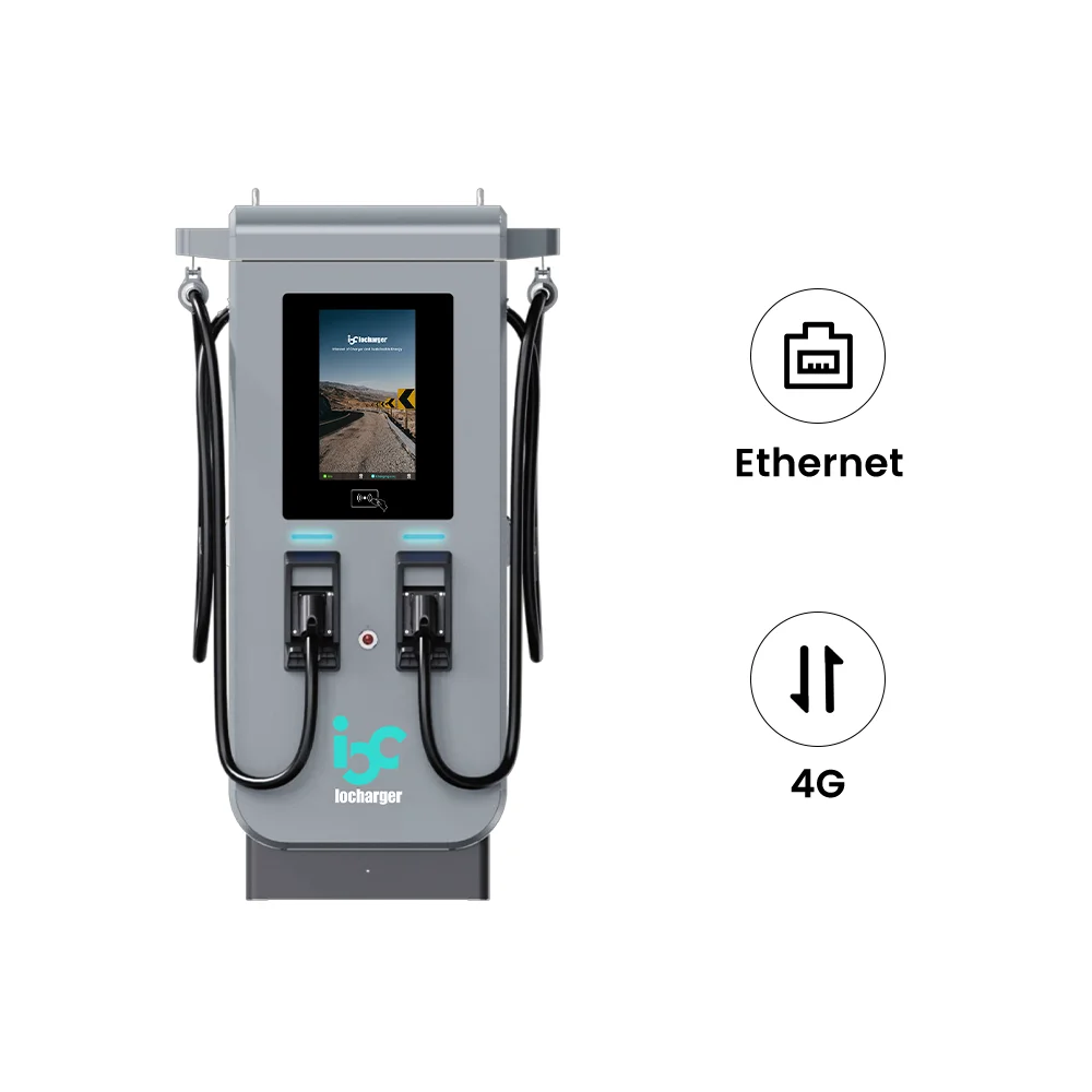 Ocpp Iso15118 Plug and Charge Ce Ccs1 Ccs2 Rfid Card Reader 120kw Fast Dc Ev Charger Station for Parking Lot Charging System