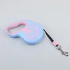Blue and pink circular traction rope