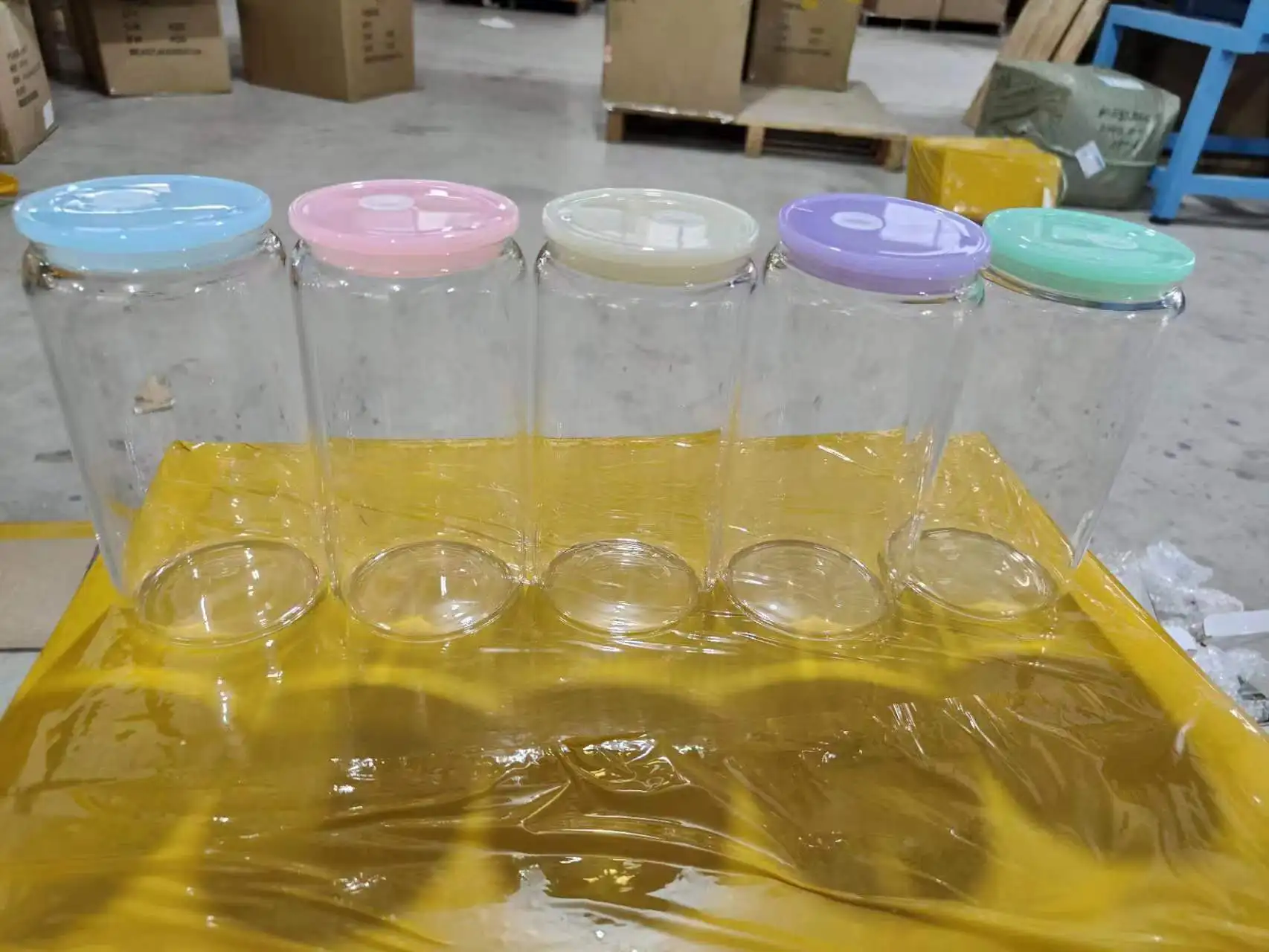 Us Warehouse New Hot 16oz Glass Tumbler Factory Price Sublimation Drink