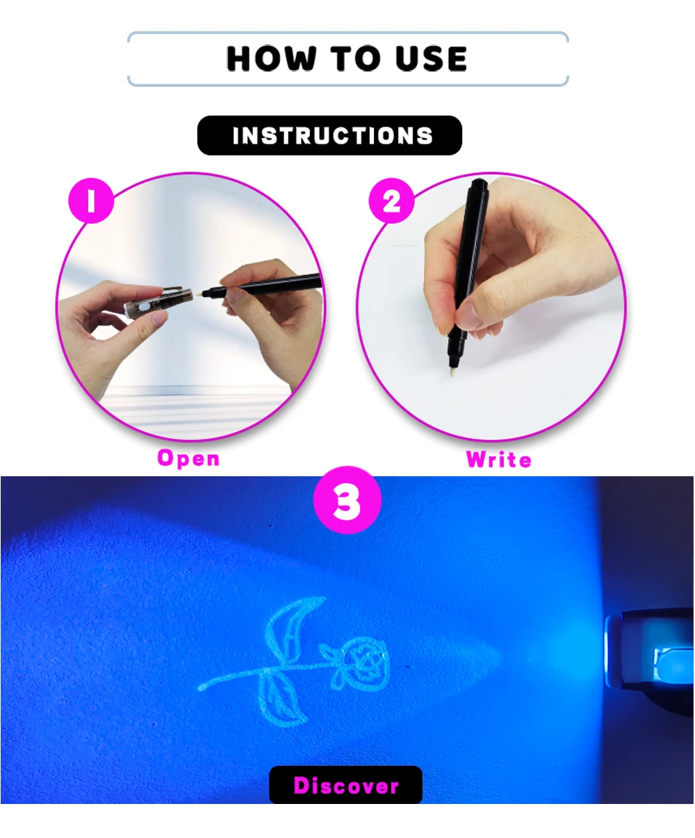 Secret Agent Invisible Ink Pen