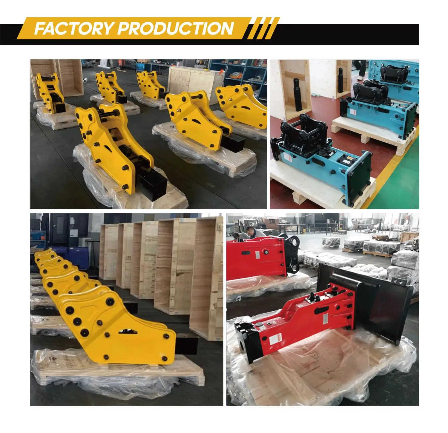 YICHEN Excavator Hydraulic Breaker Hammer Excavator Rock Breaker Hydraulic Breaking Hammer manufacture