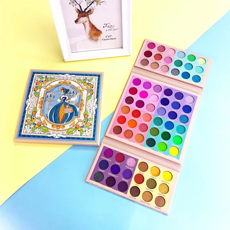 performance-stage-makeup-cartoon-cinderella-72-color-pearl-gloss-gloss