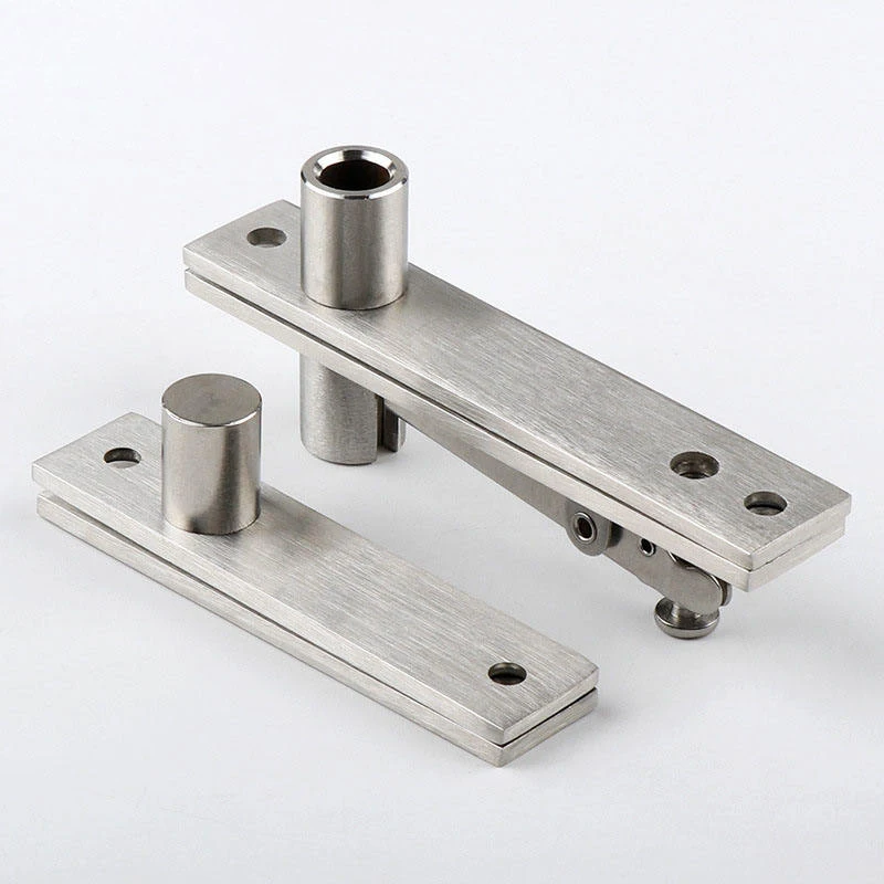 SS304 Floor Rotating Entry Door Hinges 180 Degree Shaft Heavy Duty Pivot Hinges Stainless Steel Pivot Door Hinge for Wooden Door