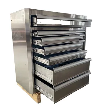 OEM Custom Service Tool Cabinet 7 Floor Aluminum & Stainless Steel Factory Direct for Workshop Use