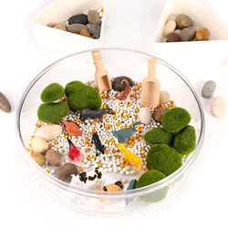 Подносы Монтессори для малышей сенсорные игрушки ферма обучение счету животных поднос сортировки сенсорная корзина коробка хранения аутистов