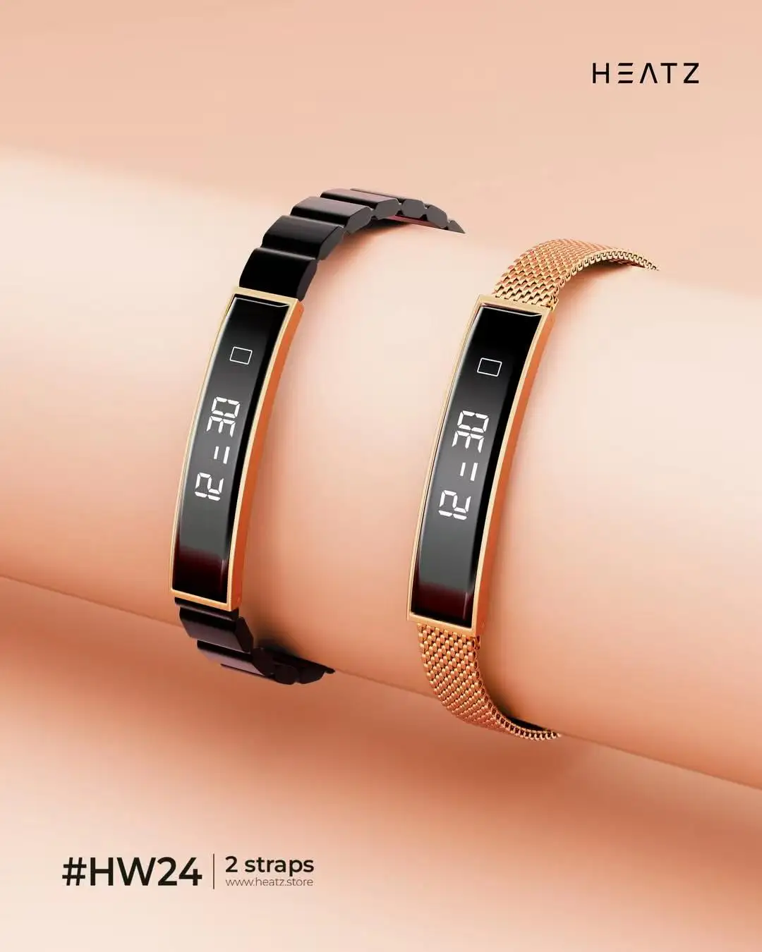 Smart Bracelet for Men and Women Android AMOLED Waterproof Fashion Sports Fitness Tracker Watch Sleep Stress Monitoring Health