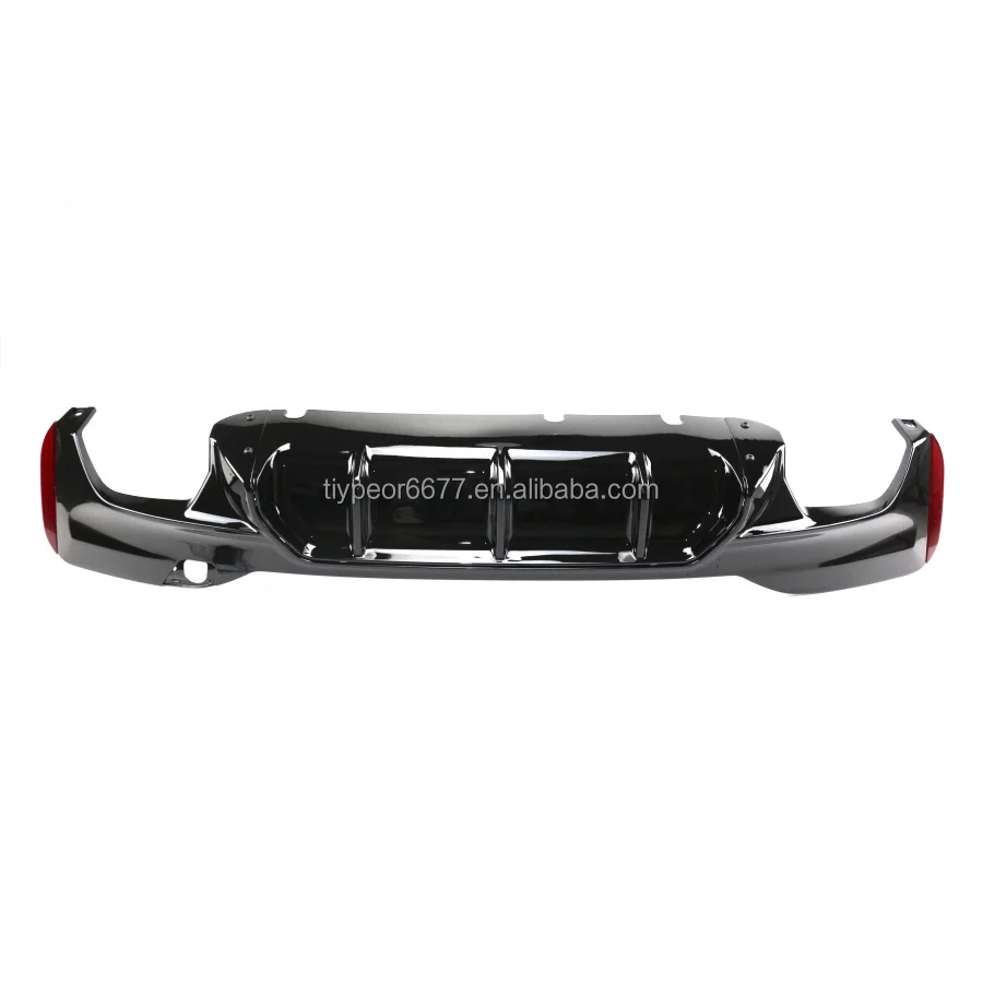 product tiypeor rear diffuser m sport rear diffuser for bmw 5 series g30 g31 2018   2020 rear lip m5 style-4