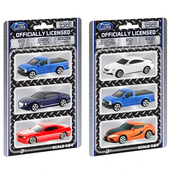 RMZ CiTY 1:64 Scale Mini Toy Car Set 3 Pcs Play Set Diecast Metal Miniature Model Free Wheels Suitable For 1/64 Mini GT Tomica