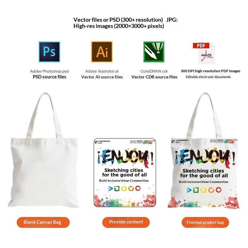 Pure Cotton Colored Canvas Tote Bag Customizable Printed Logo Machine Embroidery Screen/Digital/Heat Transfer Printing Factory preview 5
