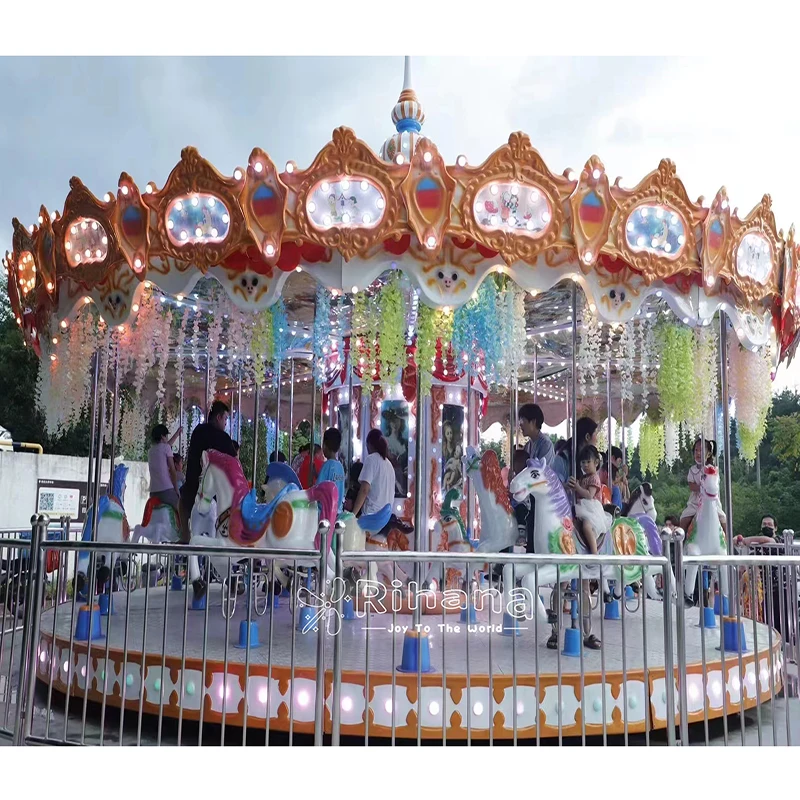 Attractive Amusement Park 16/24/34 Seats Cheap Carousel Rides Christmas ...