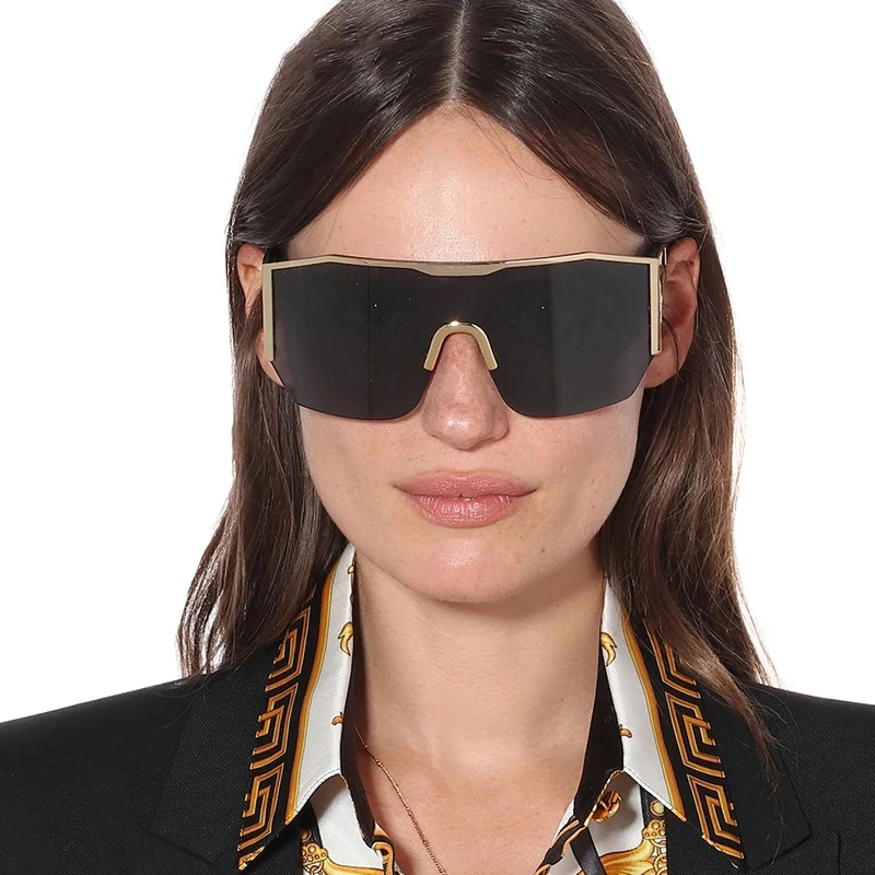Trendy Oversized Shield Sunglasses for Men & Women 2024 display picture 3