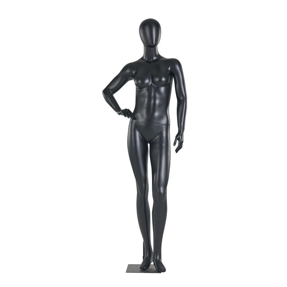 Стоячий черный Безликий манекен женский абстрактный