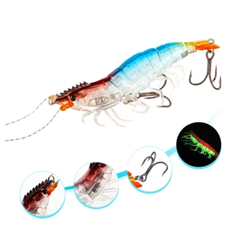 CHEERY Wholesale 14.5g 9cm Slow Sinking Saltwater Luminous Artificial Fishing Lures Artificial Shrimp, Plastic Hardbody Lure – Hard Lure – view 5