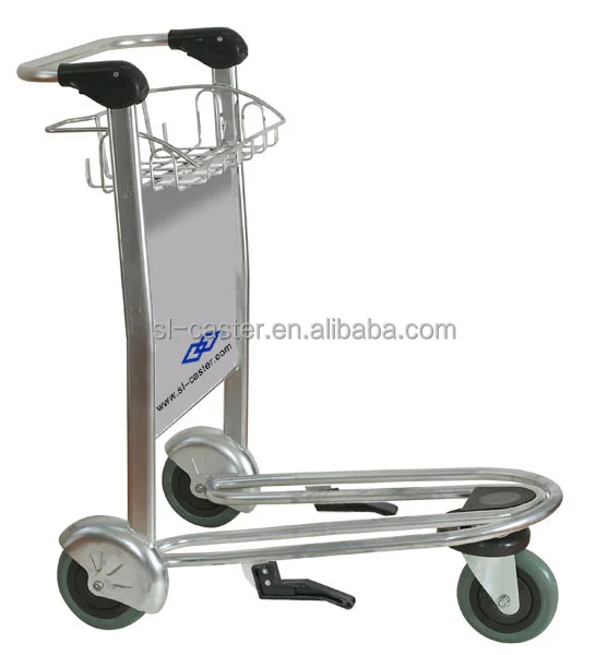 Factory Direct 3-Wheel Stainless Steel Airport Trolley Premium Hand Cart  for Travelers Available for Sale