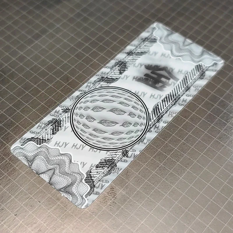 2024 High Quality 3D Micro Optical Security Label With Micro Lenses 3D Nano Lenticular Sticker With Your Logo and Texts