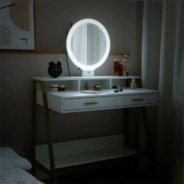 2023 Teenage Girl Dressing Table With Shiny Mirror,A Dressering Table