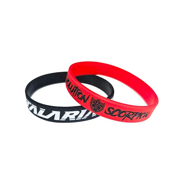 Low price good quality factory direct supply rubber wristband custom