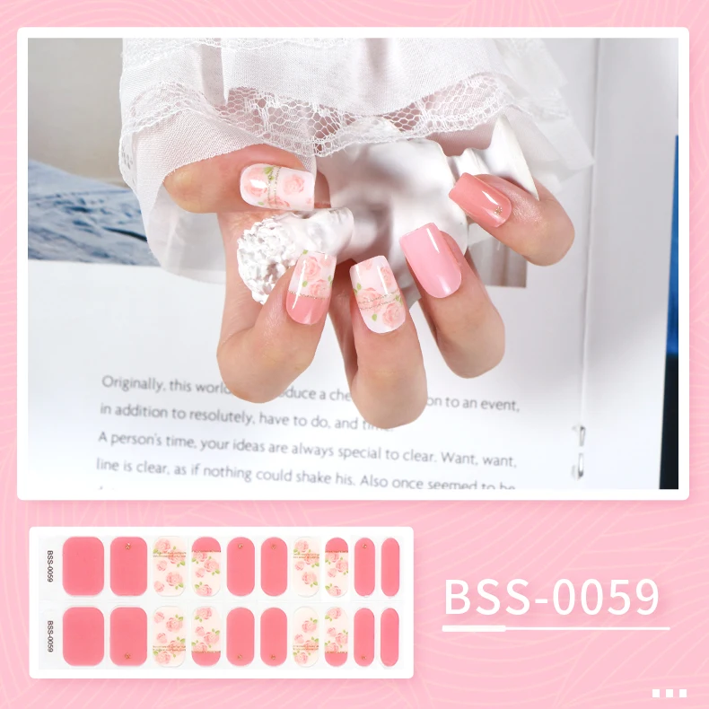 Beautysticker Factory Oem Full Gel Nail Sticker Decoration Non-toxic ...