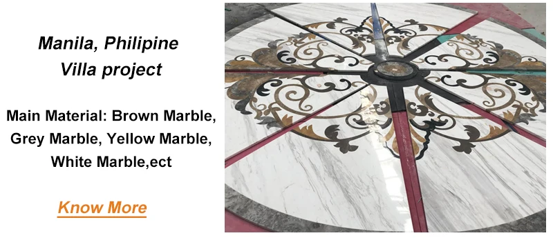 product luxury marble waterjet pattern tile for lobby floor modern design waterjet medallions for home design-13