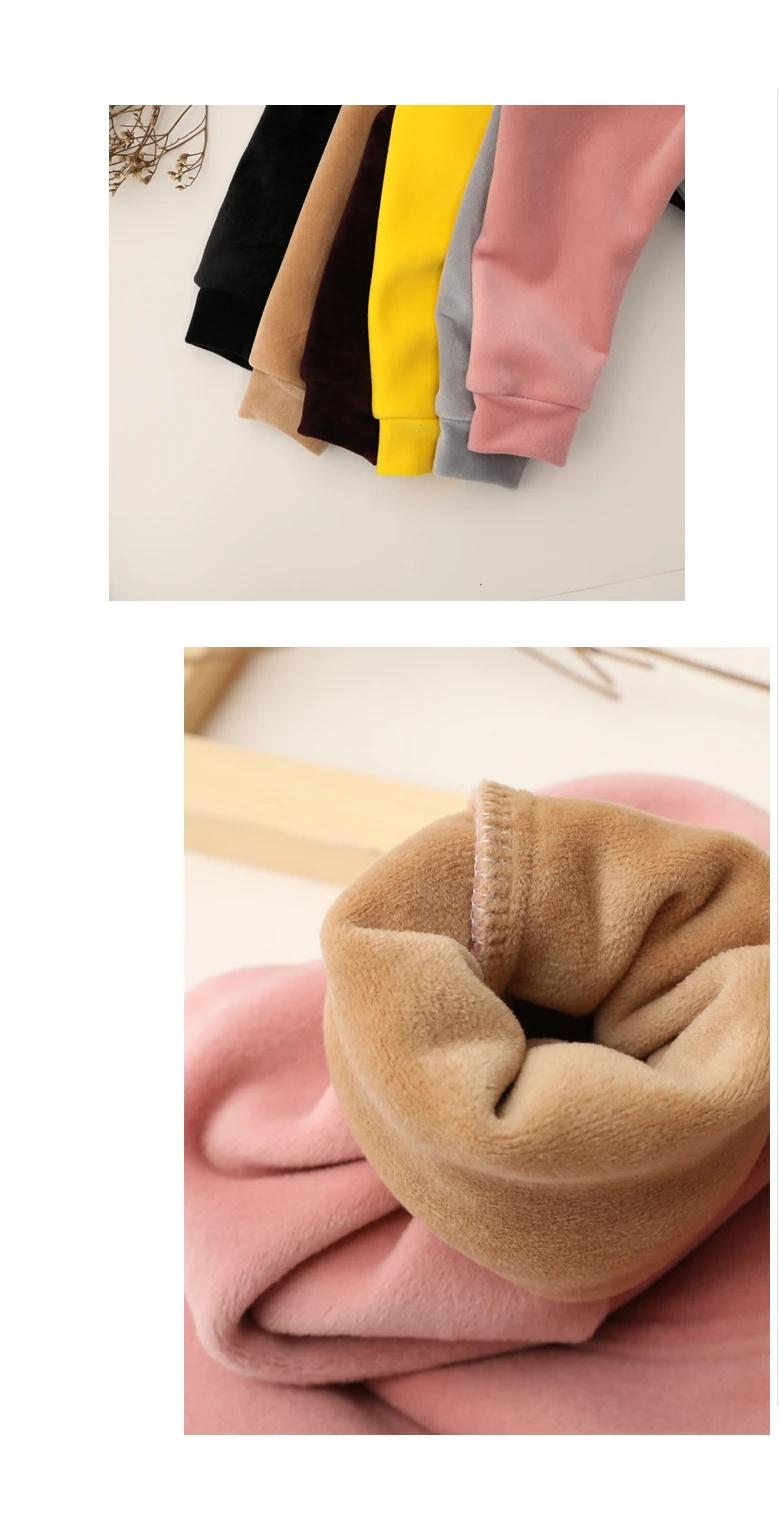 Детские теплые леггинсы, штаны с высокой талией, брюки для новорожденных, Детские повседневные штаны, детская зимняя одежда