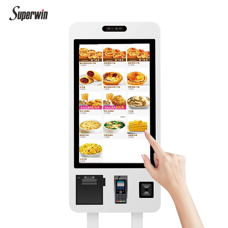 Best Selling Android/Windows 24inch Touch Machine Android Tablet Pos Self-service Payment Kiosk  Pos Terminal for McDonald