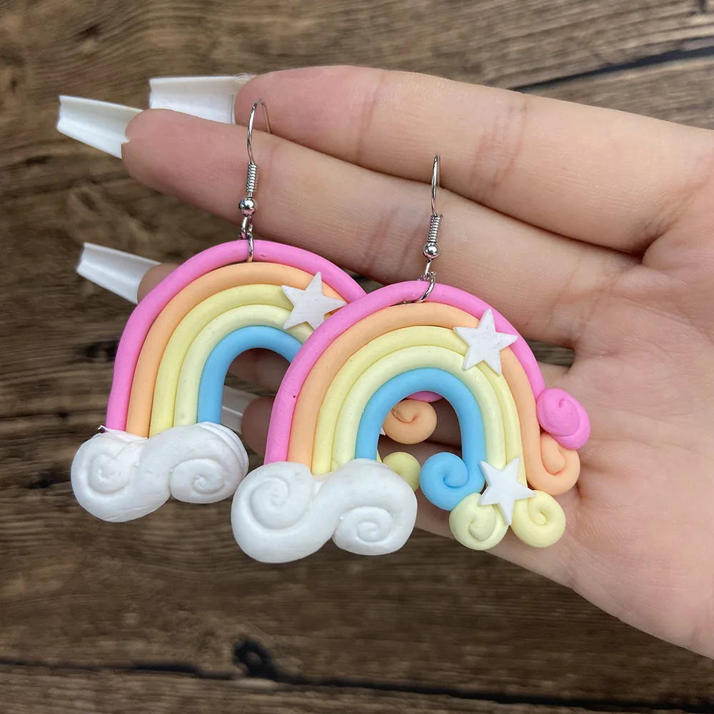 soft clay earrings