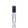 Flacon transparent avec pompe noire