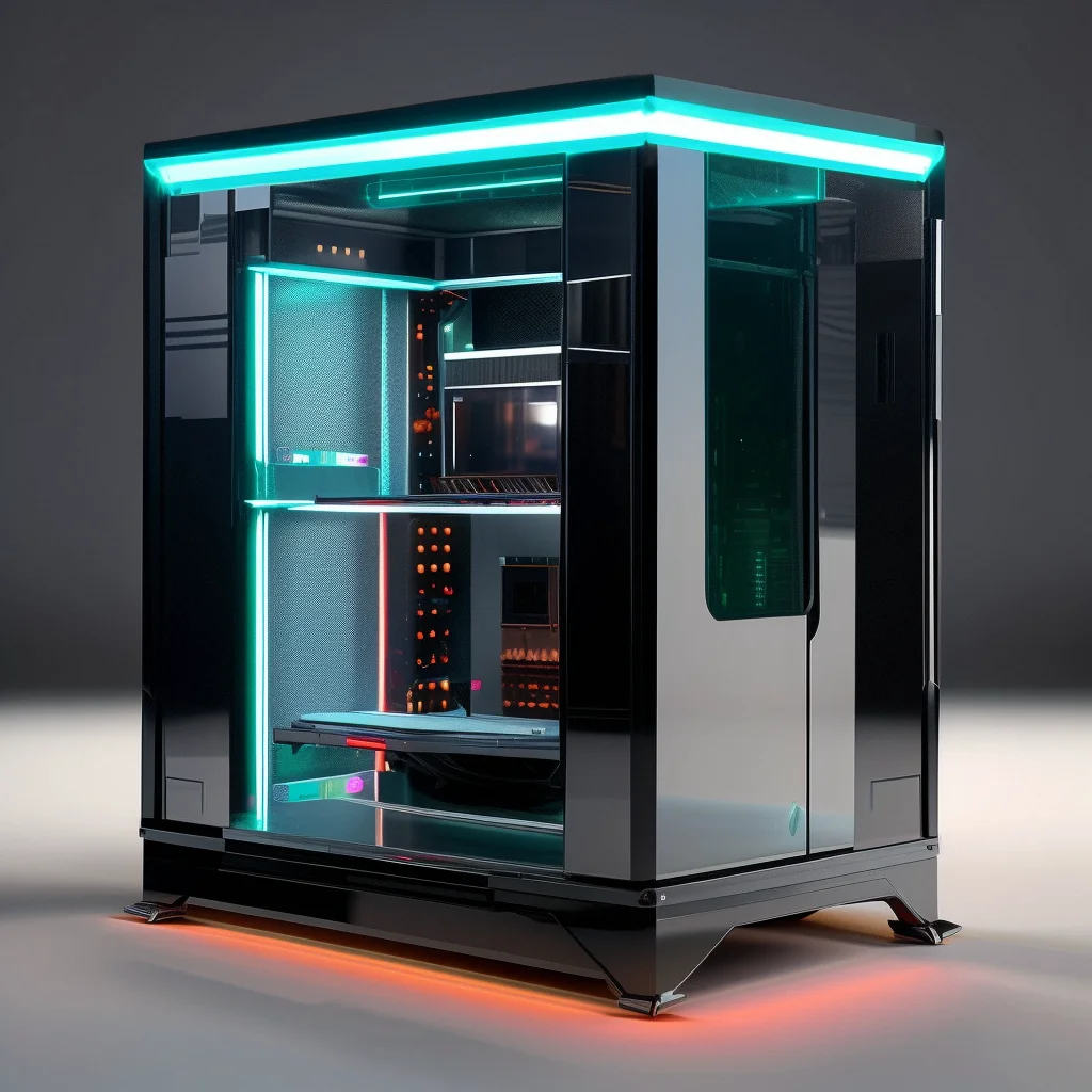 Factory Directly Oem Tempered 3 Side Glass Case Computer Pc