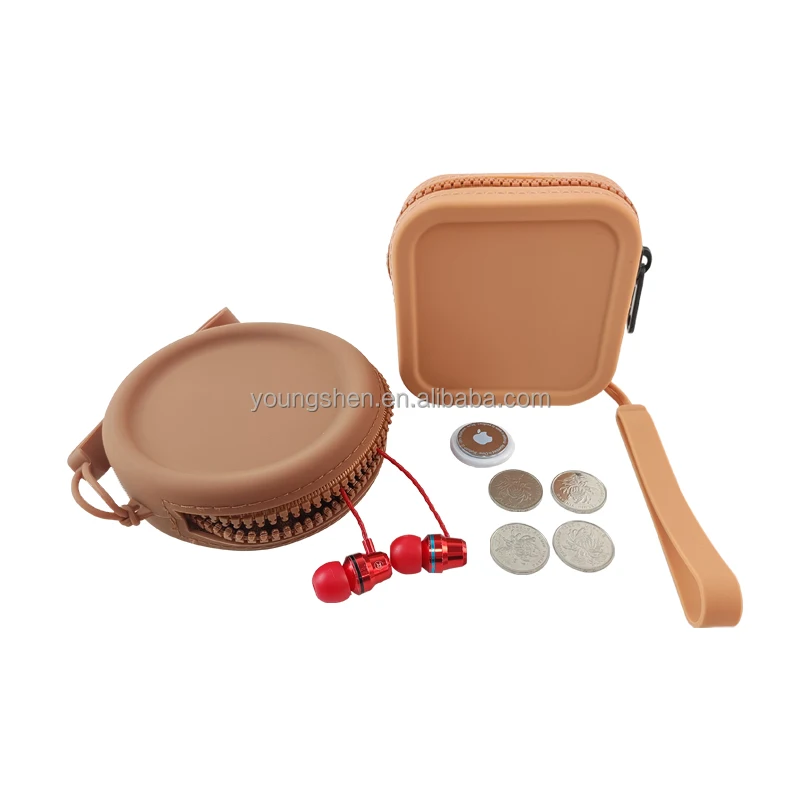 Youngshen Custom Silicone Bag Square Shape Coin Purse Wallet Women