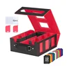 Black+Red (With 6 toploaders+2 clips+12 dividers)