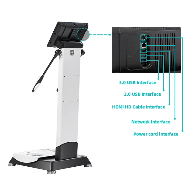Digital Full Body Bioelectrical Impedance Analyzer Machine Clinical Analytical Instrument for Fat Composition Analysis