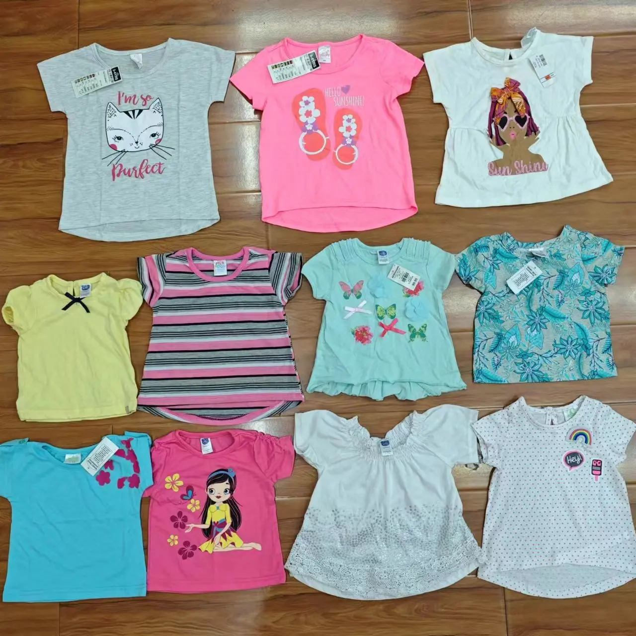 Детская хлопковая Футболка с круглым вырезом