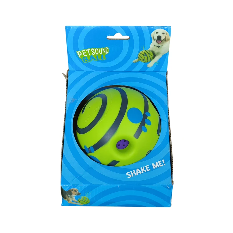 Interactive Dog Toy Funny Sounds Chew Toy Training Small Large Dogs Sport Wobble Wag Giggle Ball
