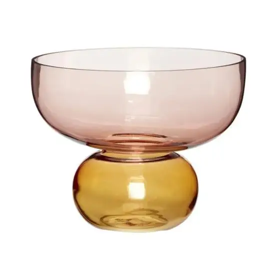 Wholesale Customized Vintage Colored Modern Nordic Table Glass Flower