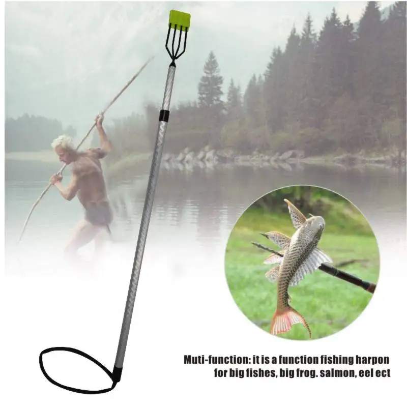 5Prong Fishing Spears Gaffs Telescopic Telescopic Fishing Fork Harpoon  Fishing Fork Harpoon Tool Telescopic Fishing Harpoon Pole Tool Telescopic  Locking Black 