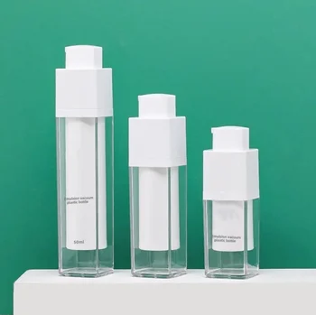 New 15ml 30ml 50ml frosted PCR bottle skincare packaging personal care airless pump bottle sprayer recycled plastic PET bottle