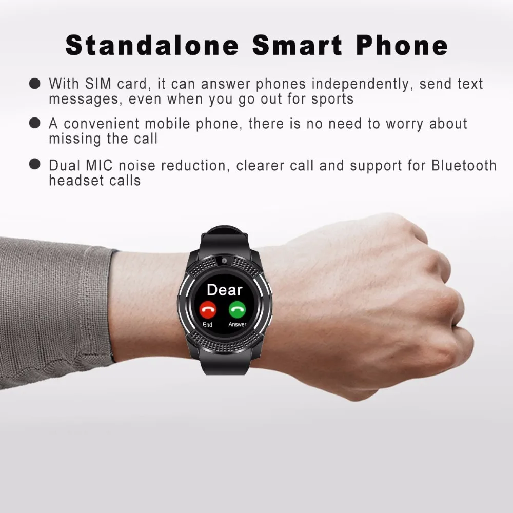 Spnrs Edge To Edge Tempered Glass for inn SK QUALITY 4G Mobiles smart watch  V8 Black Smartwatch - Spnrs : Flipkart.com