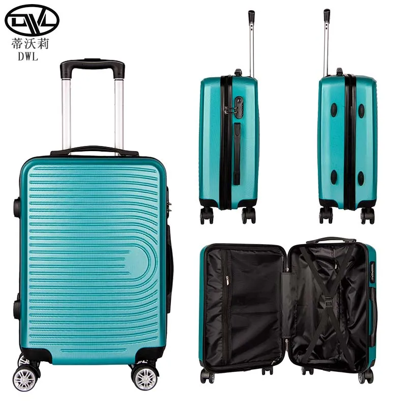 Round Logo Customized Simple 20/24/28 Inch ABS Suitcas Best Luggage Factory Wholesale Price Luggage Factory High Quality