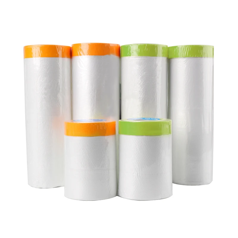 Car Protection Usage Disposable HDPE Plastic Automotive Masking Film Industrial Tape for Painting Protector