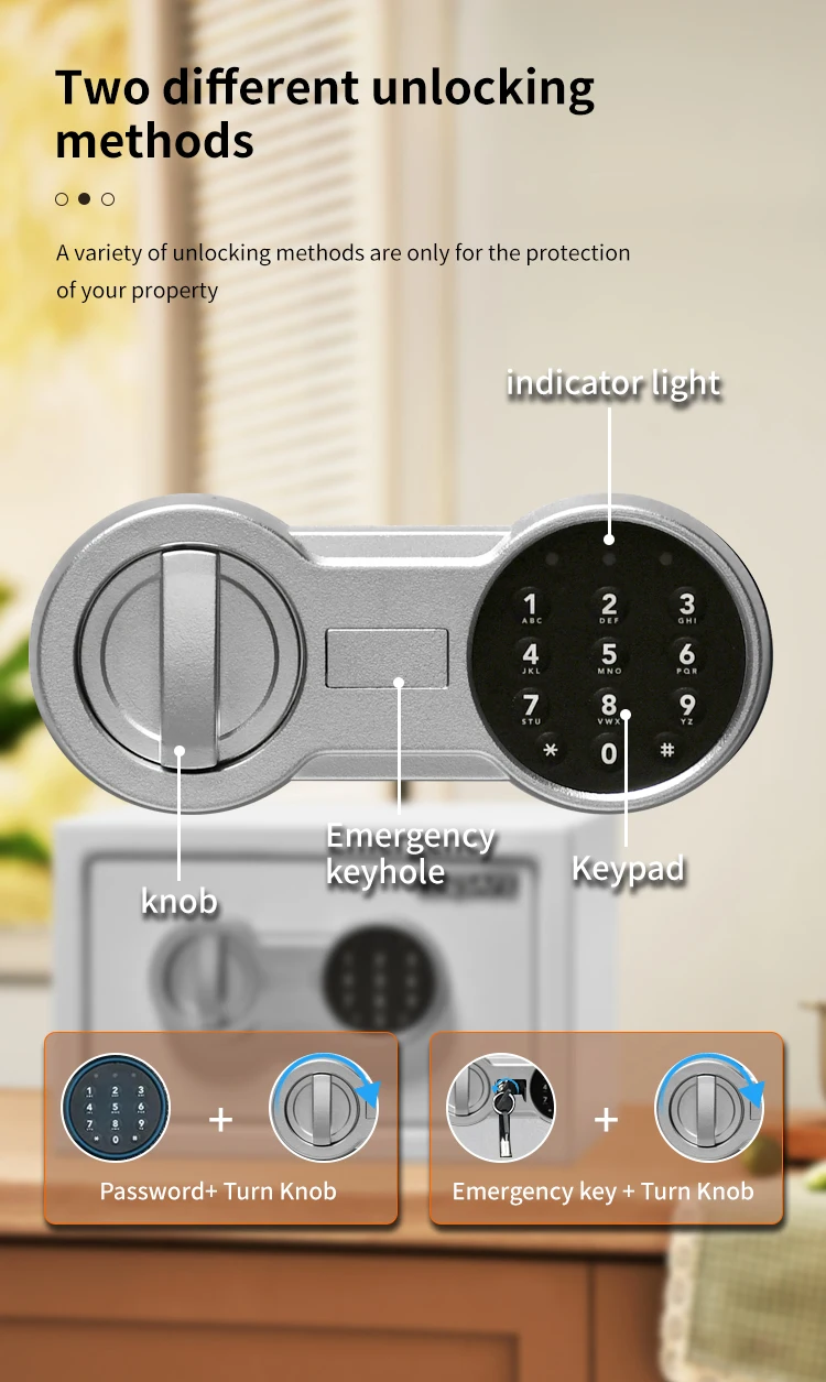 CEQSAFE Small Office and Home Security Money Electronic Digital Safe Box factory