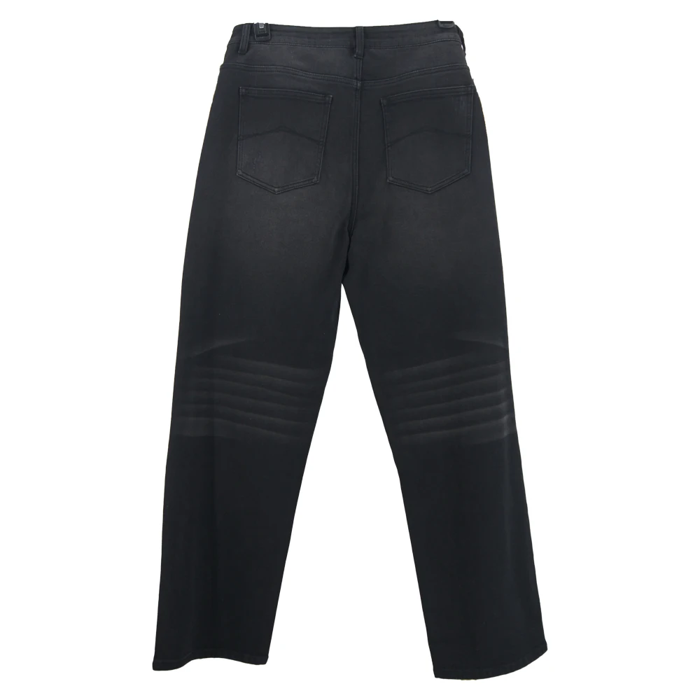 Essential Basic Denim Trousers New Retro Loose Washed Men's Fleece Jeans