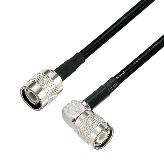 High Quality RF Coaxial TNC Male Crinmp Type Connector for RG58 LMR195 RG142 Cable