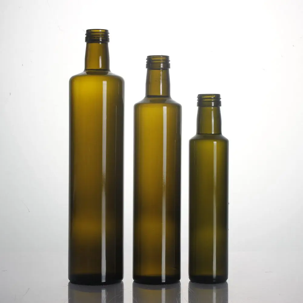 Stocked Round square AG Color 250/500/750ml Dorica Bottle Olive Oil Bottle