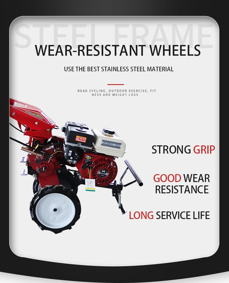 Mini Tractor Roto Tiller Blade Wheel Loader Diesel Hand Operated Plough