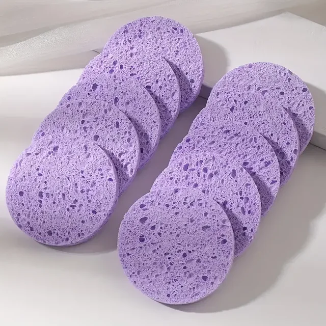 Natural reusable cleaning cellulose sponge for facial cleansing and makeup removal deep cleansing sponge