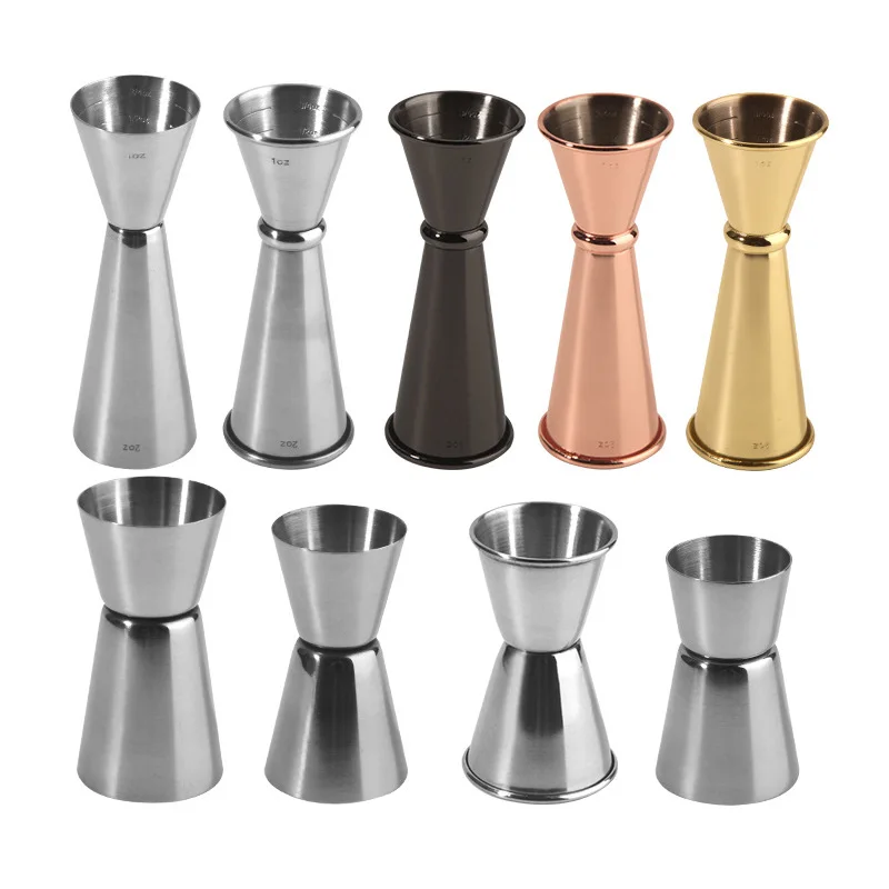 Spirit Brand Merchandise Copper Stainless Steel 30/60 ml Metal Food Grade Cocktail Jigger