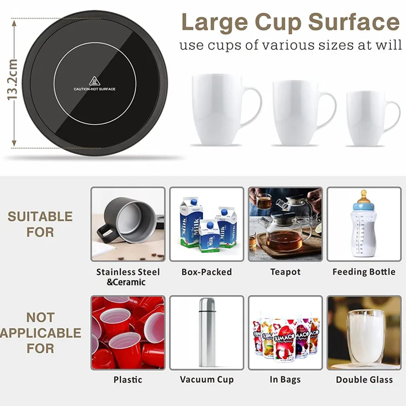 Новинка 3 температурных режима автоматическое отключение электрическая чашка для напитков подогреватель подставка молока чая умная